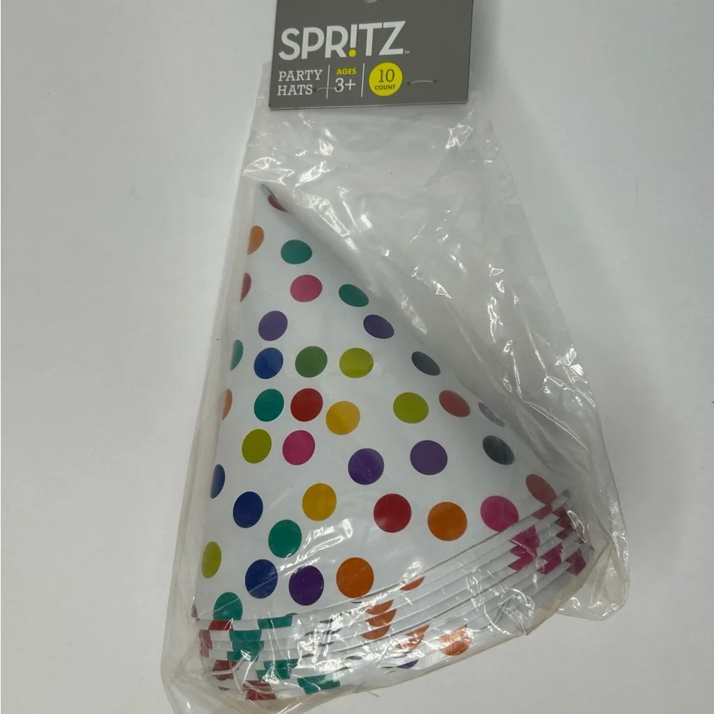 Spritz Colorful Dotted Party Hats